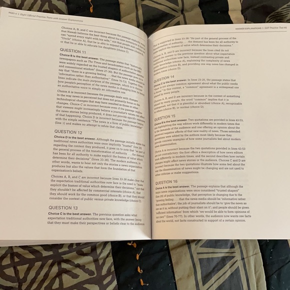 SAT practice book 8 practice tests - Picture 4 of 4